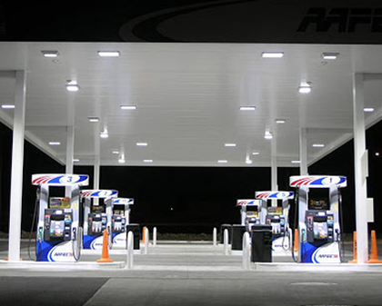 Image of a gas station